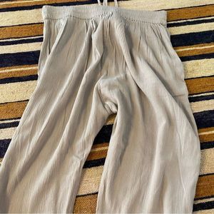 Aerie lounge pants tan Medium joggers casual new tapered leg cozycore